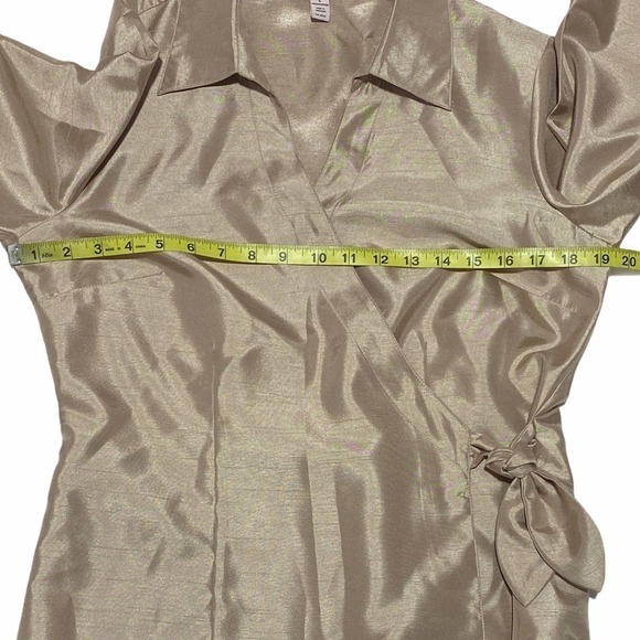 Jm Collection Metallic Cold Wrap Jacket Size 8 - Picture 8 of 12